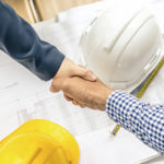 Handshake over construction documents